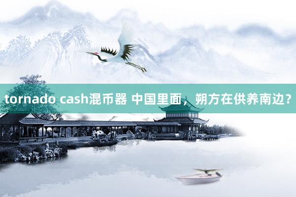 tornado cash混币器 中国里面，朔方在供养南边？